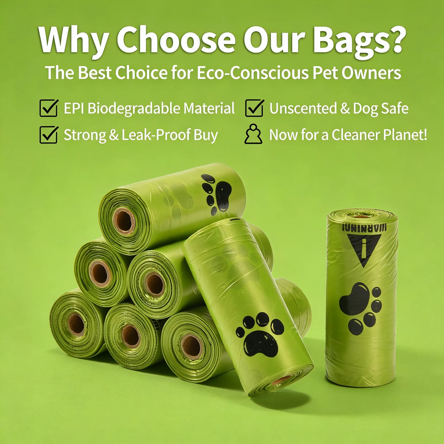PawNova™ Eco-Friendly Dog Poop Bags