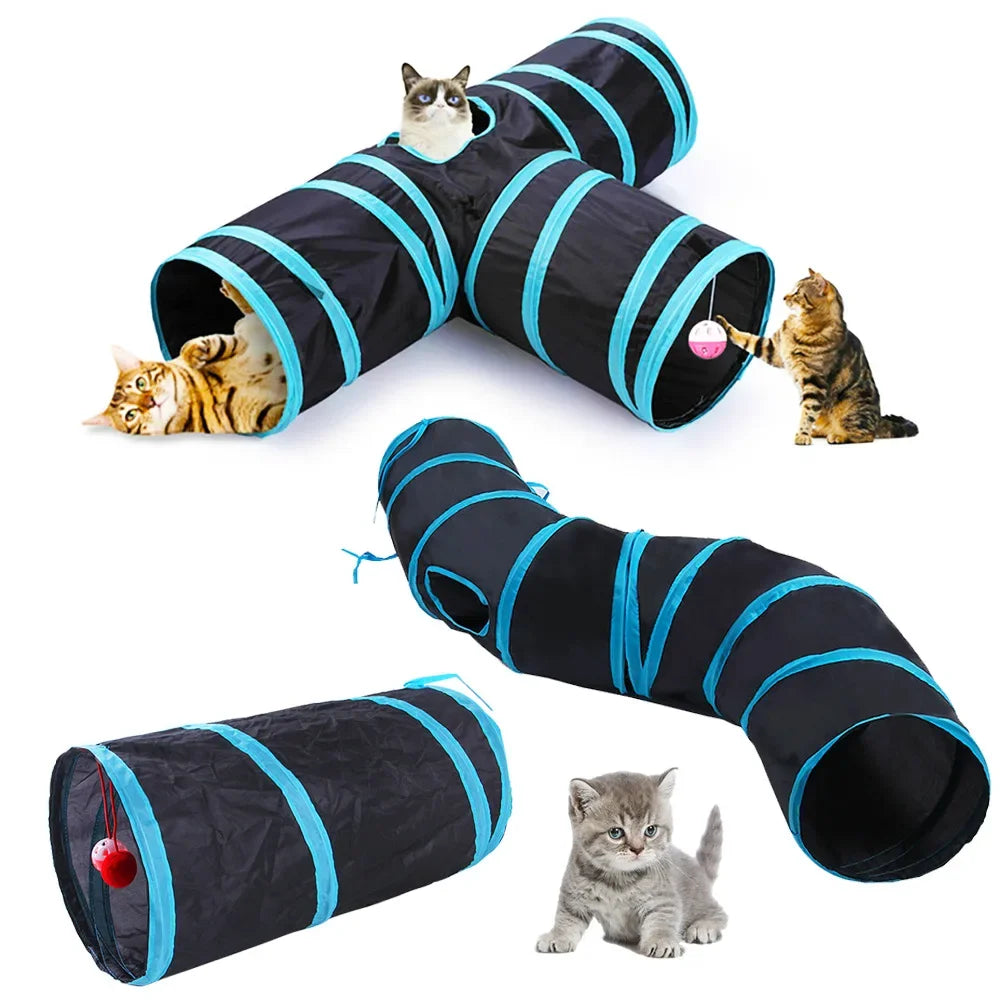 PawNova™ Foldable Cat Play Tunnel
