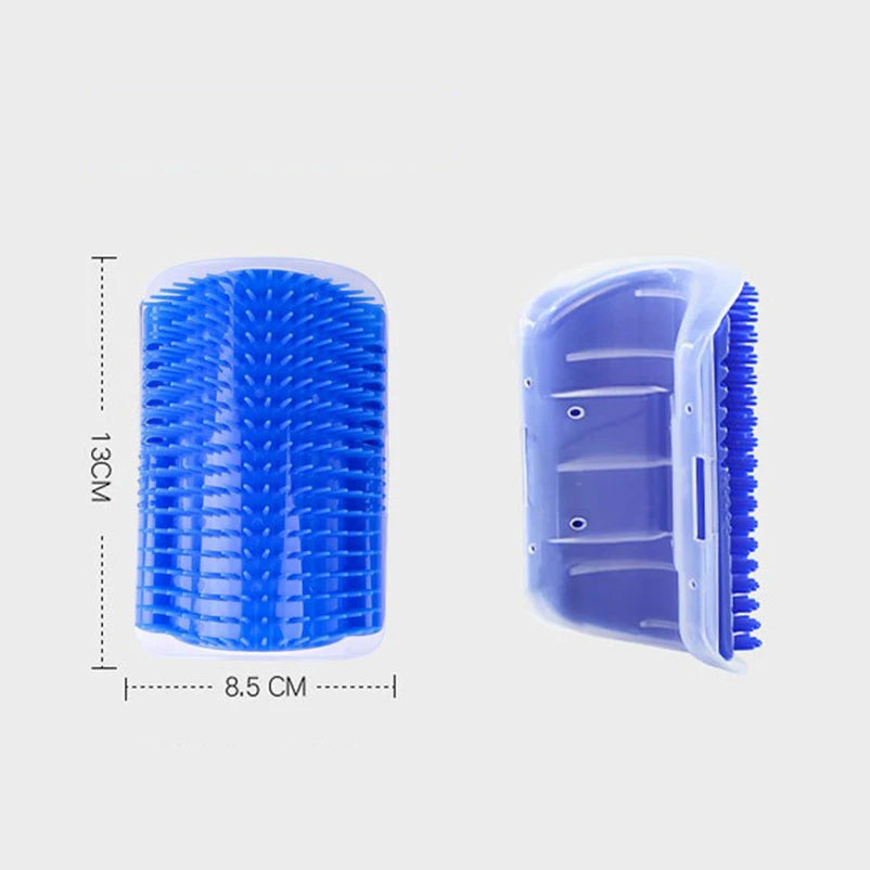 PawNova™ Corner Cat Scratcher & Grooming Brush