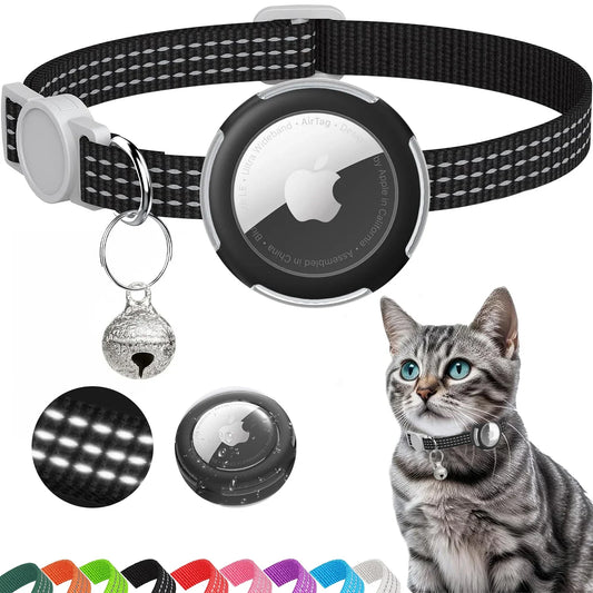PawNova™ Reflective AirTag Cat Collar