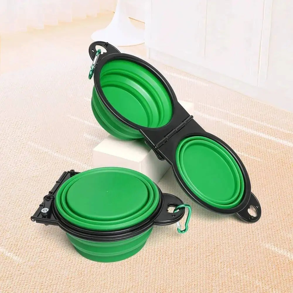 PawNova™ 2-in-1 Collapsible Pet Travel Bowl