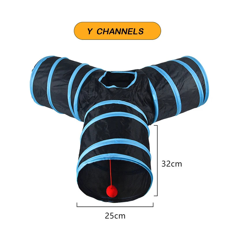 PawNova™ Foldable Cat Play Tunnel