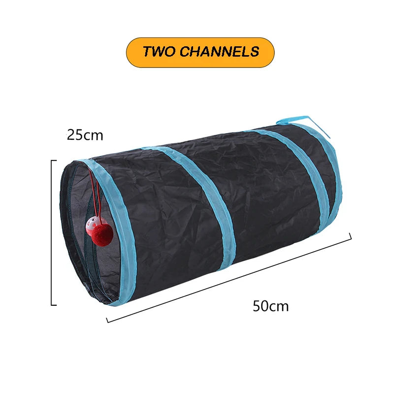 PawNova™ Foldable Cat Play Tunnel