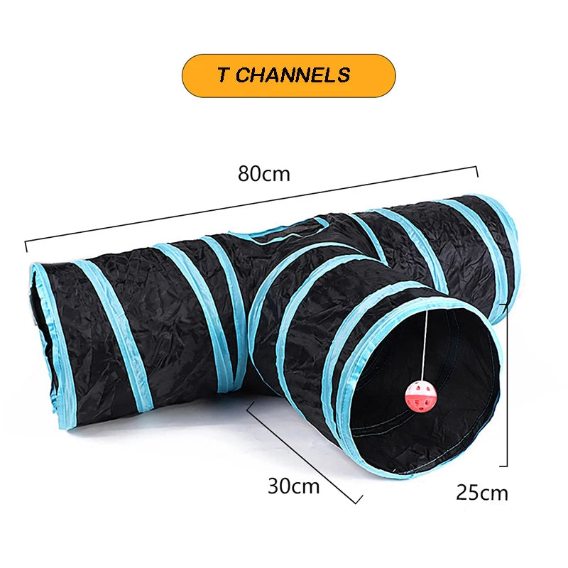 PawNova™ Foldable Cat Play Tunnel