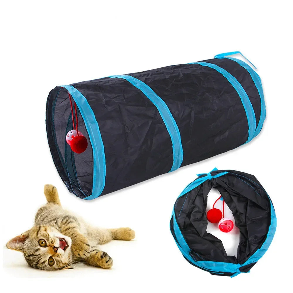 PawNova™ Foldable Cat Play Tunnel
