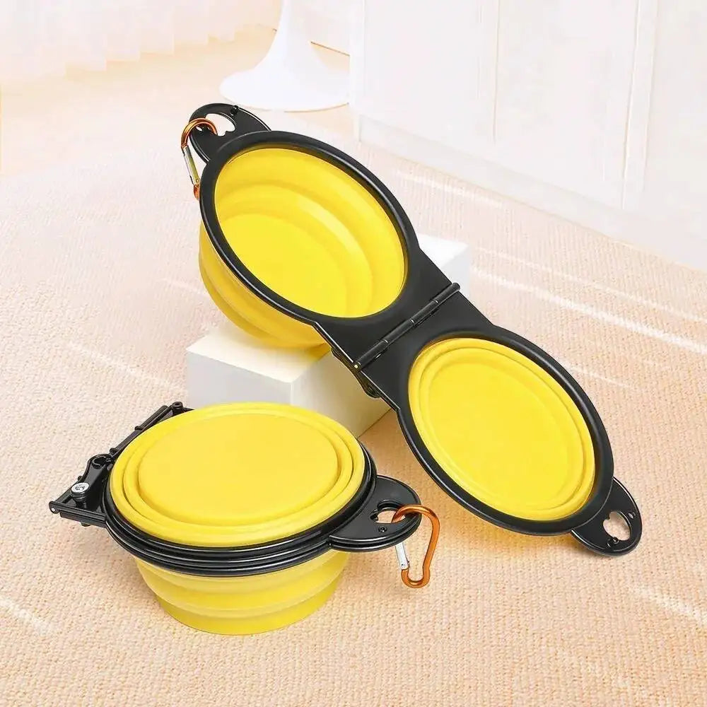 PawNova™ 2-in-1 Collapsible Pet Travel Bowl